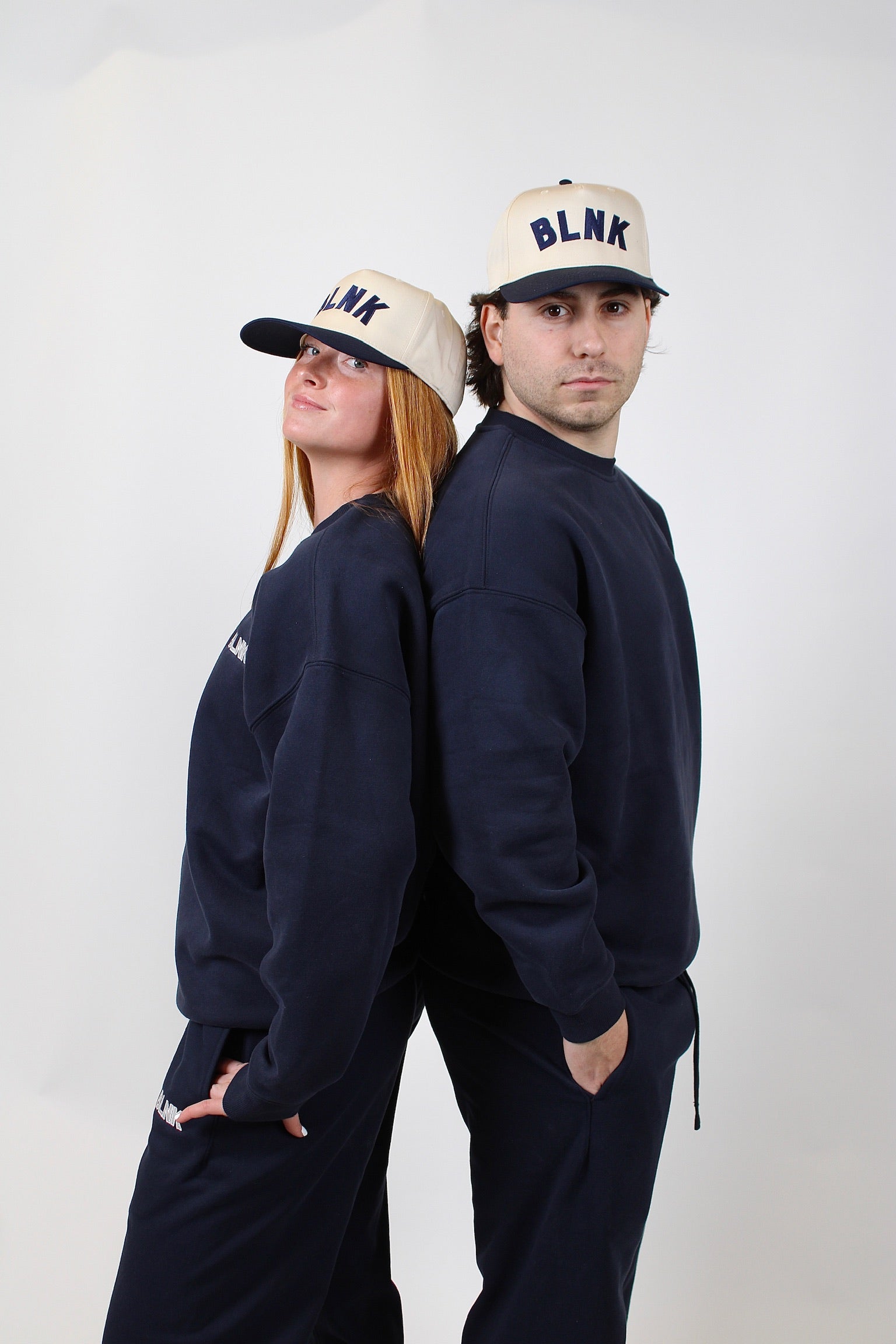 BLNK Navy Crew-Neck