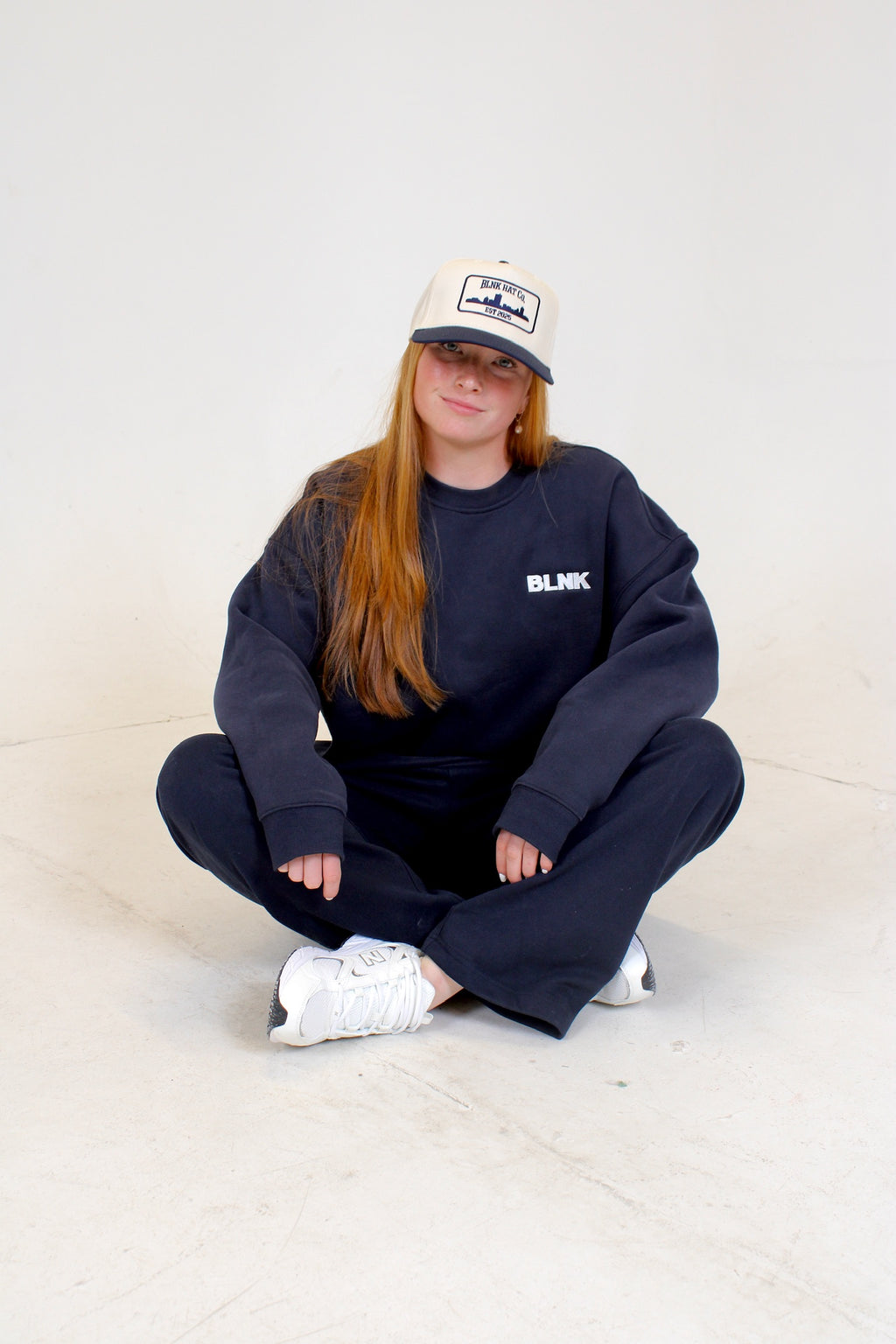 BLNK Navy Crew-Neck