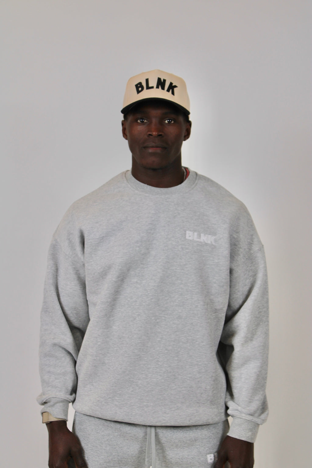BLNK Gray Crew-Neck